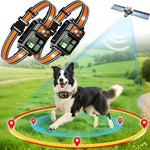 No burial wire dog fence device illustrating outdoor farm and large yard coverage mapping.
