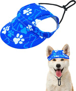 PET SHOW 4th of July Dog Baseball Cap American Flag Dog Visors for Small Doggy Cats Waterproof Pet Sun Hats with Ear Holes Adjustable Drawstring Patriotic Boy Girl Puppy Hat- Independence Day/S - Image 12