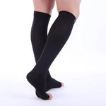 Doc Miller pregnancy support stockings side view