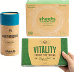 Sheets Laundry Club Bundle front view showing eco-friendly boxes