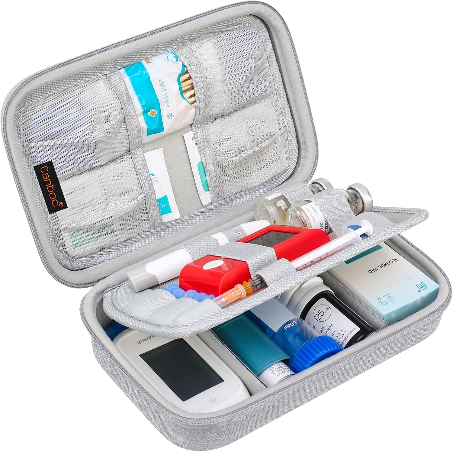 Canboc diabetic supplies travel case front view