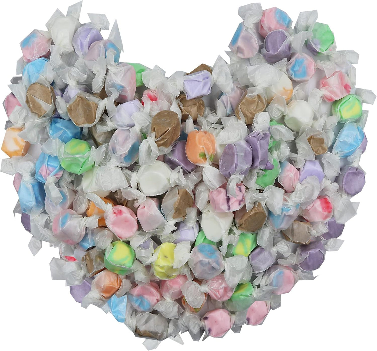 First Choice Candy Variety Gourmet Saltwater Taffy individual wrappers back label