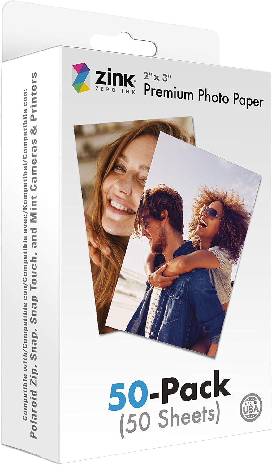 Zink instant photo paper lifestyle scrapbook application view