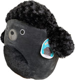 Squishmallows Kellytoy 14 inch black poodle plush side angle