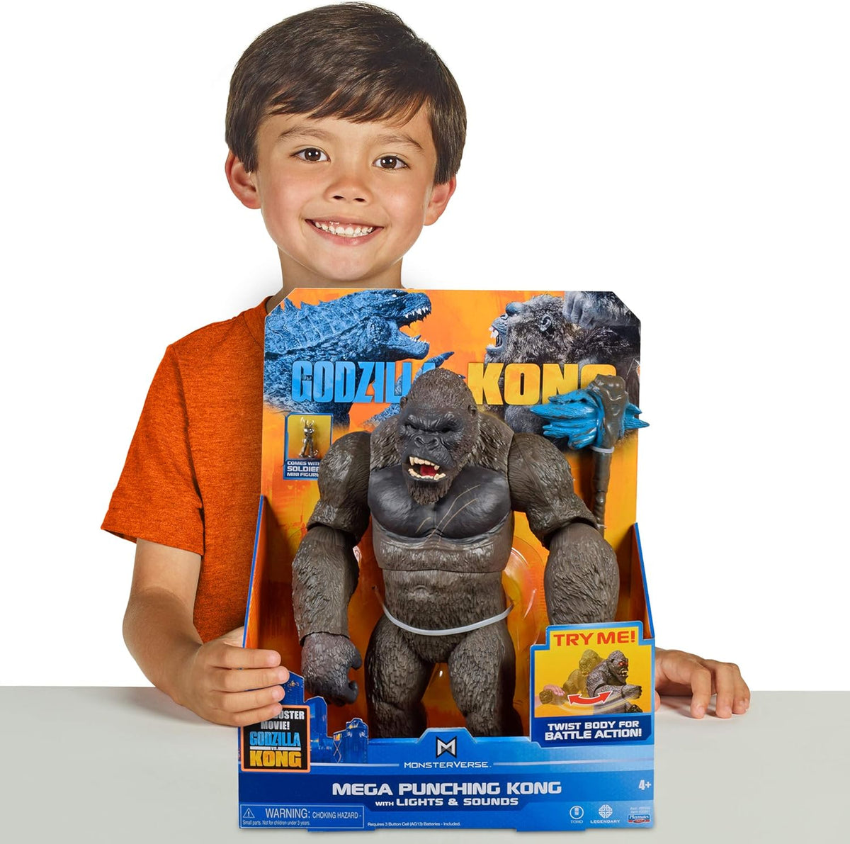 Playmates Mega Kong action figure posed in dynamic battle stance