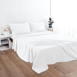 Zaizaihome twin size flat sheet styled on bed
