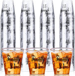 Roshtia Finally 21 Plastic Shot Glasses front view party supplies