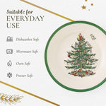 Spode Christmas Tree stoneware salad plate back stamp detail