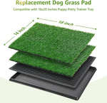 Two pack synthetic grass pee pads for dogs