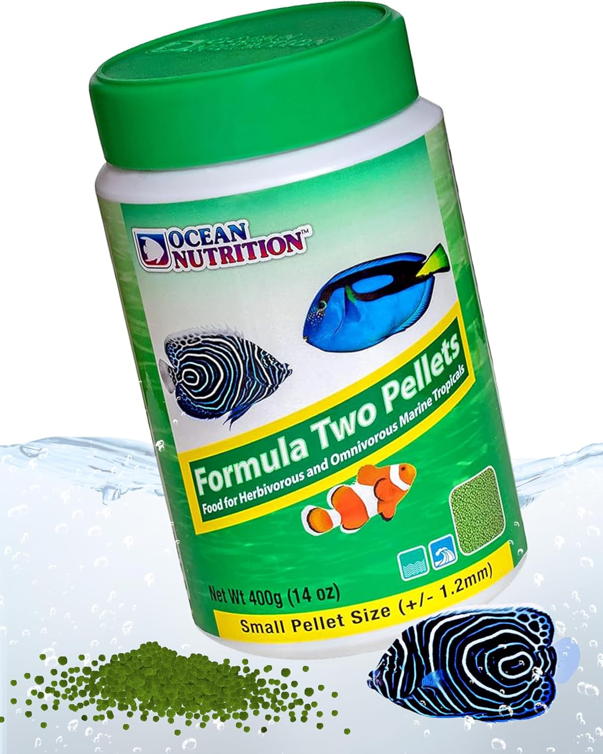 Ocean Nutrition Formula Two pellets close up texture and size