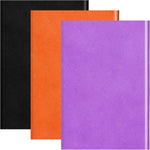 Zonon Halloween tissue paper bulk front view showing premium black purple and orange sheets.