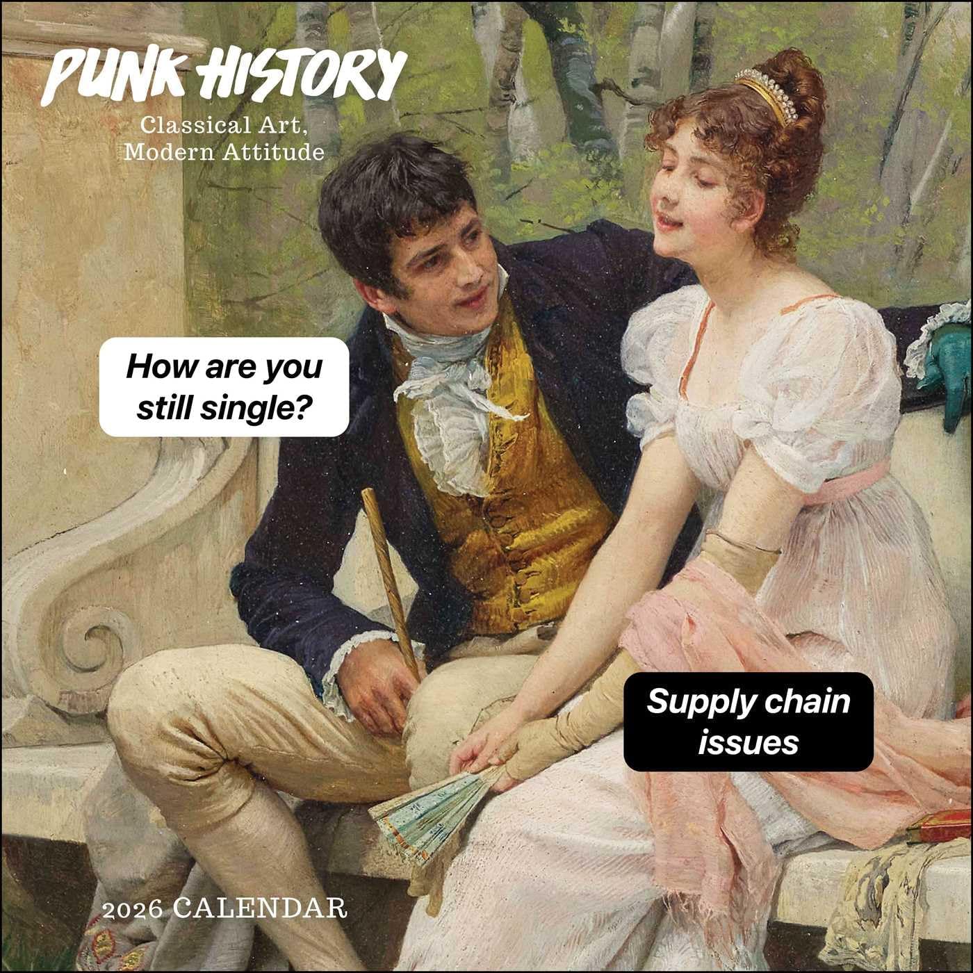 Punk History 2026 Wall Calendar: Classical Art, Modern Attitude - Image 1
