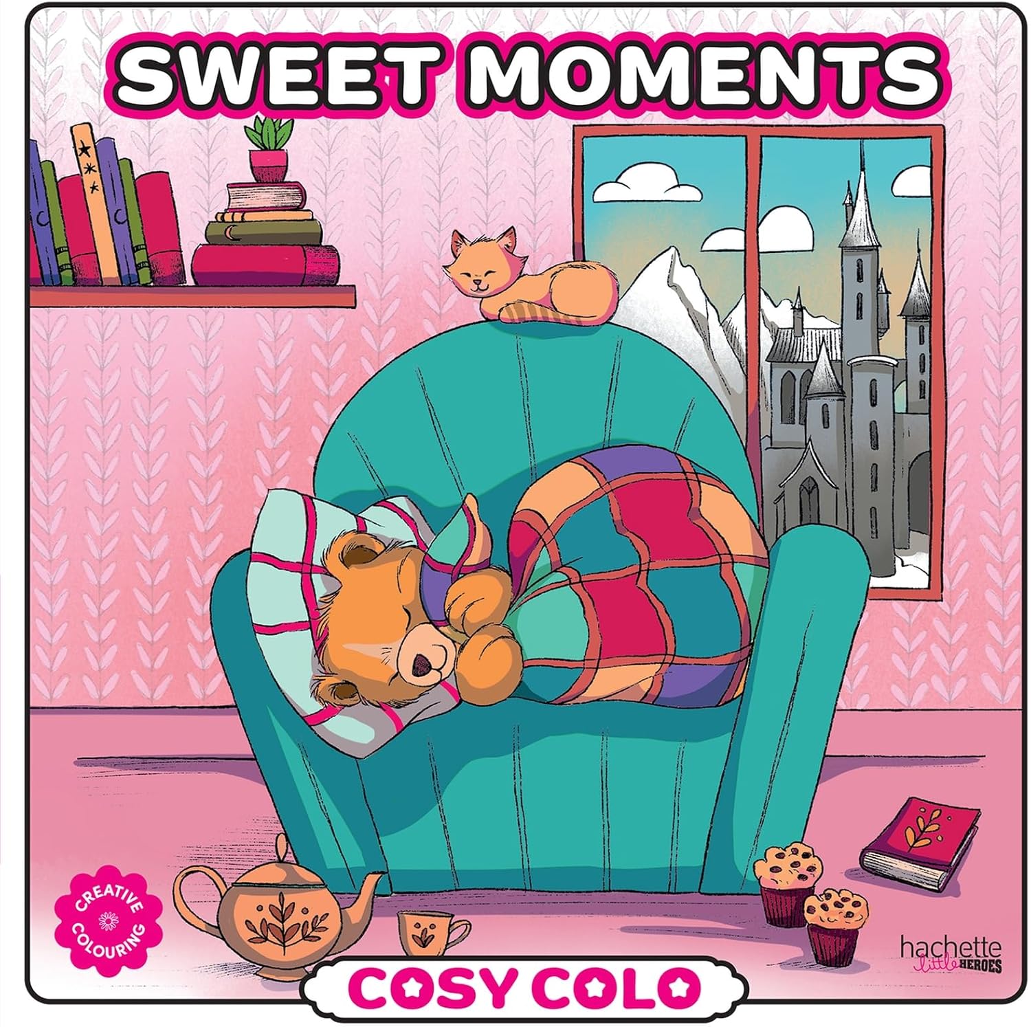 Cosy Colo - Sweet Moment: A creative colouring book to unwind with adorable animals and cosy moments - Image 1