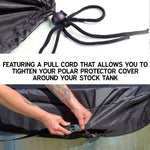 Polar Protector stock tank cover used for cold water therapy