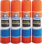 Elmer's clear glue sticks container and cap design