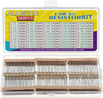 Allecin 50 values resistor kit front view assortment box