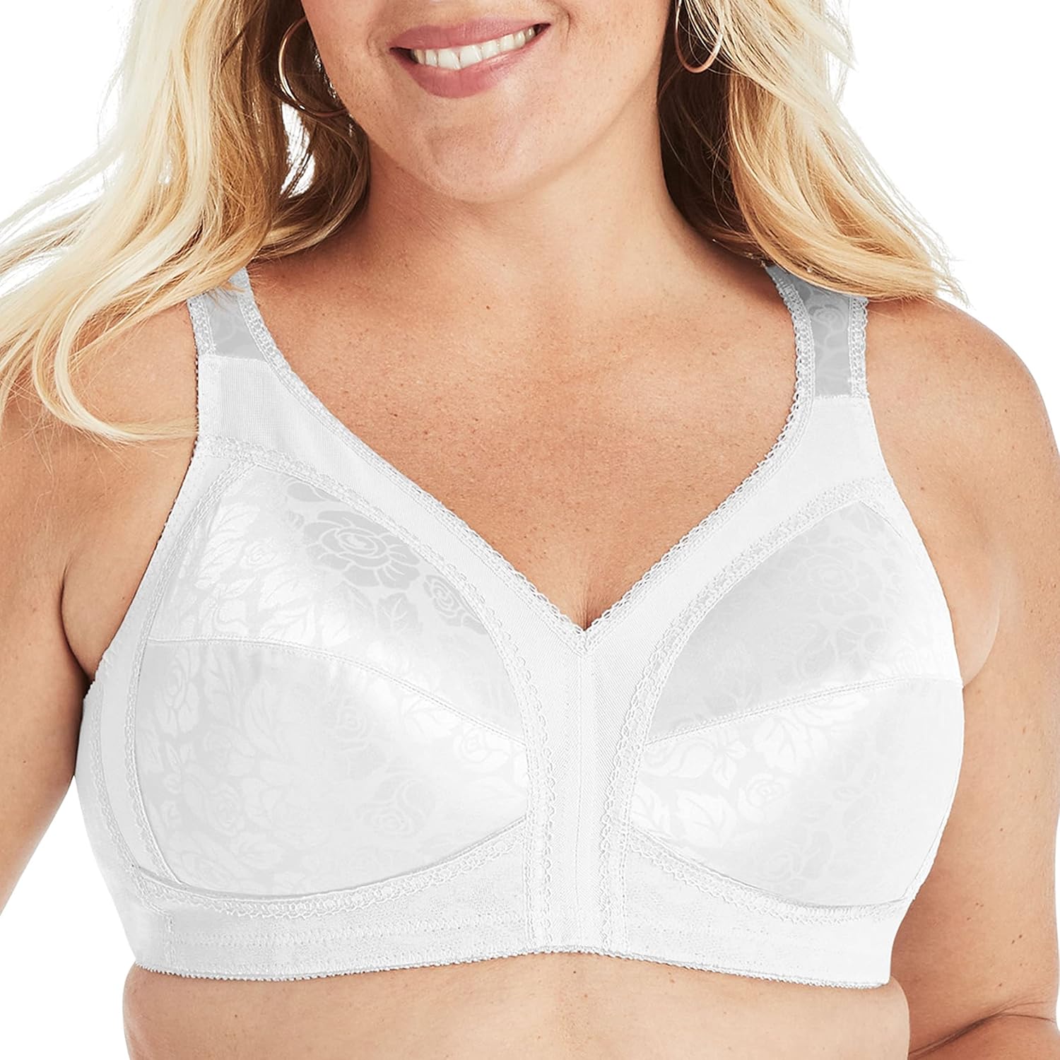Playtex Women's 18 Hour Comfort Strap Bra, White, 54DD - Image 1