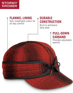 Stormy Kromer original cap interior cotton flannel lining