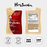Six year grown Panax ginseng root extract wellness drink overview displaying complete 30 pouch assortment inside package