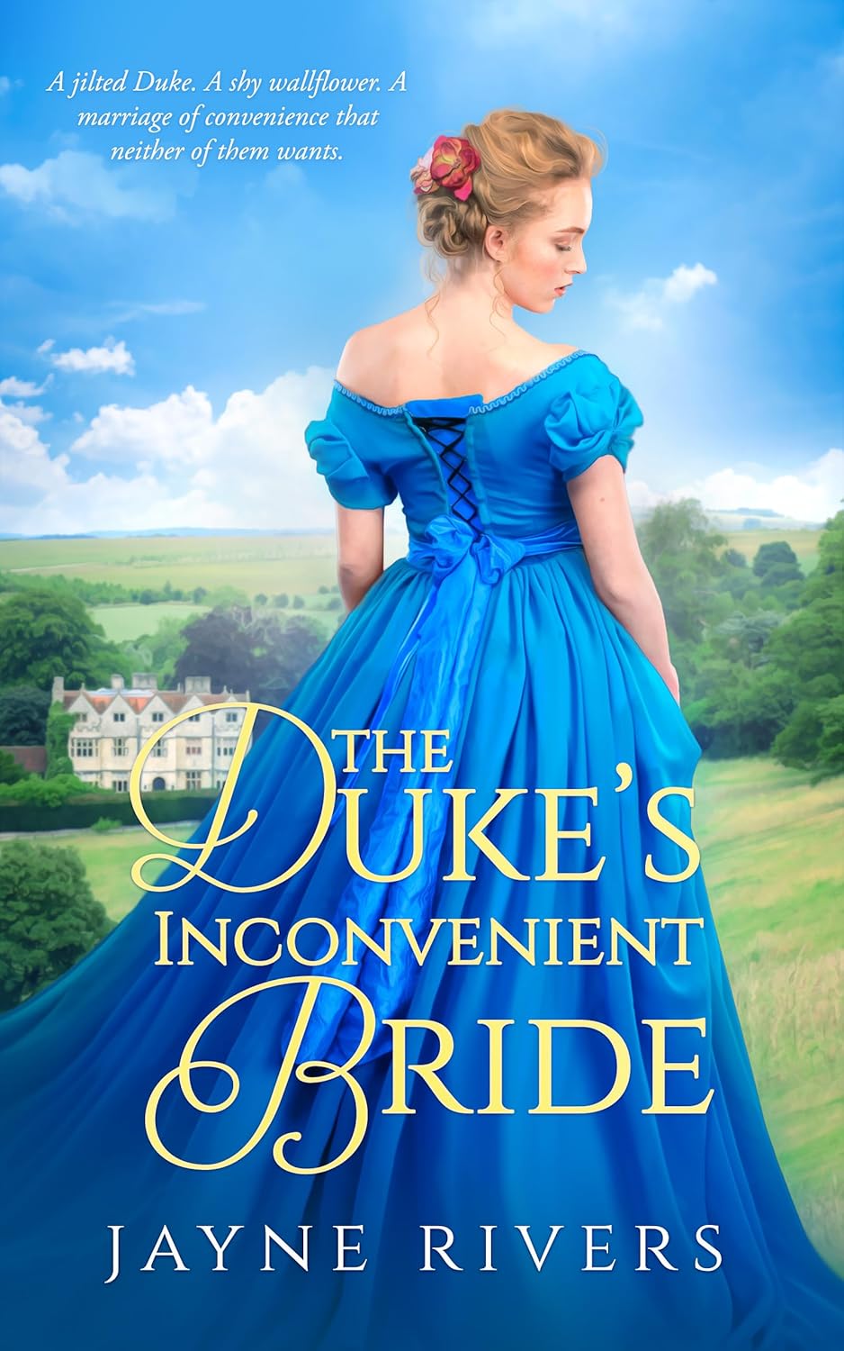 Jayne Rivers The Duke's Inconvenient Bride book cover front view featuring historical romance styling.
