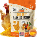 Roosty's Gold Dust Daily Egg Booster front packaging for authentic USA poultry supplement