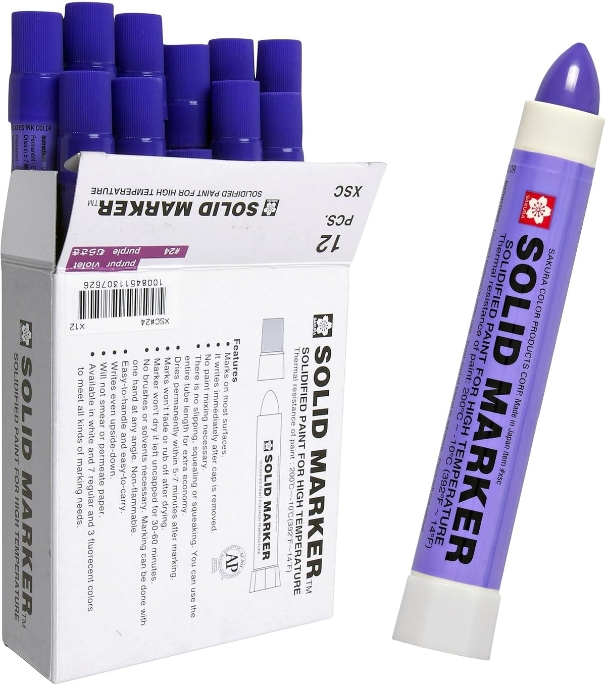 Sakura Solid Paint Markers, Yellow, 12 Pack | Permanent Pens for Wood, Glass, and Window, Marks Any Surface at Any Angle, Waterproof, Fast Drying, Non-Toxic - Image 14
