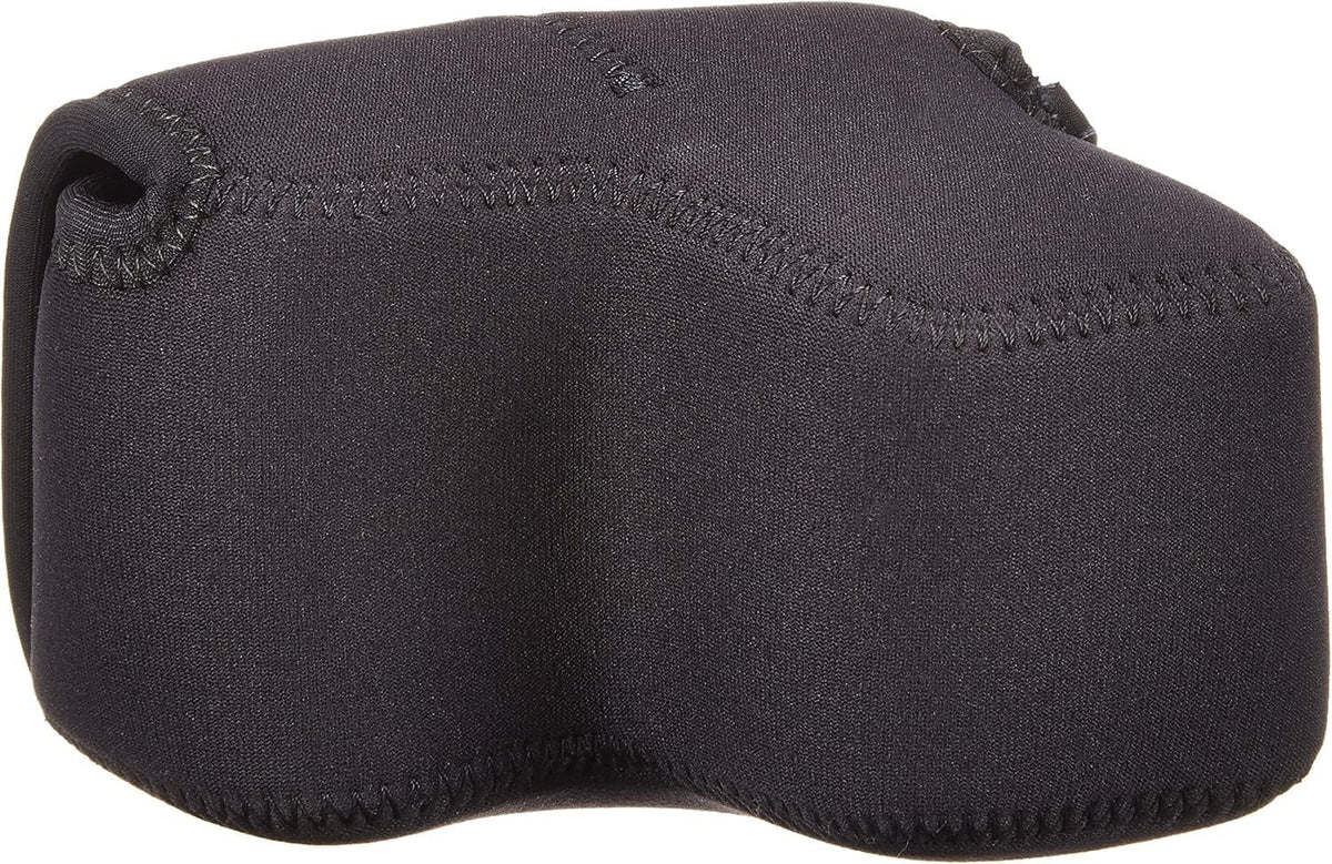 OP/TECH USA Soft Pouch - Compact digital camera case, lightweight accessories pouch, sleek neoprene sleeve for DSLR, perfect for backpacks & travel - durable protection in style | D-Small | Black - Image 12