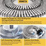 VRMETA 5 blade shaver head packaging view