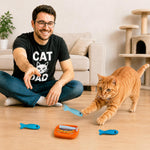 Catstages Silly Sardines set showing shimmer and fabric details
