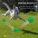 Ousiya 4 pack durable rubber balls for fetch games