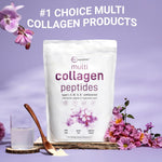 Micro Ingredients multi collagen powder nutritional supplement facts label