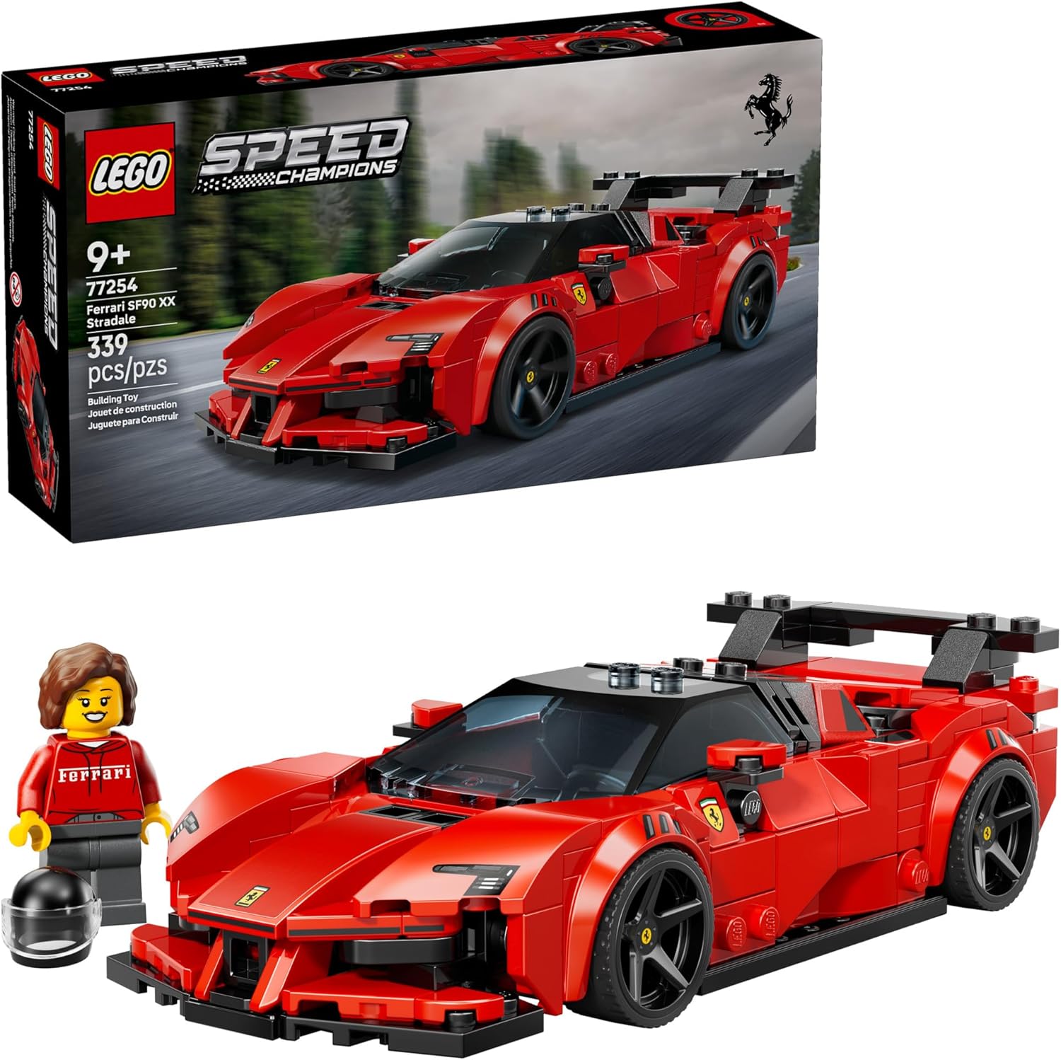 Lego Speed Champions Ferrari SF90 XX Stradale front view