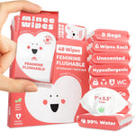 Moonies Travel Feminine Wipes 8 pack front view imported personal care.