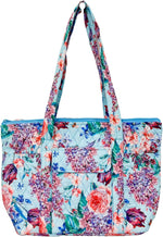 EGFAS quilted handbag lifestyle display