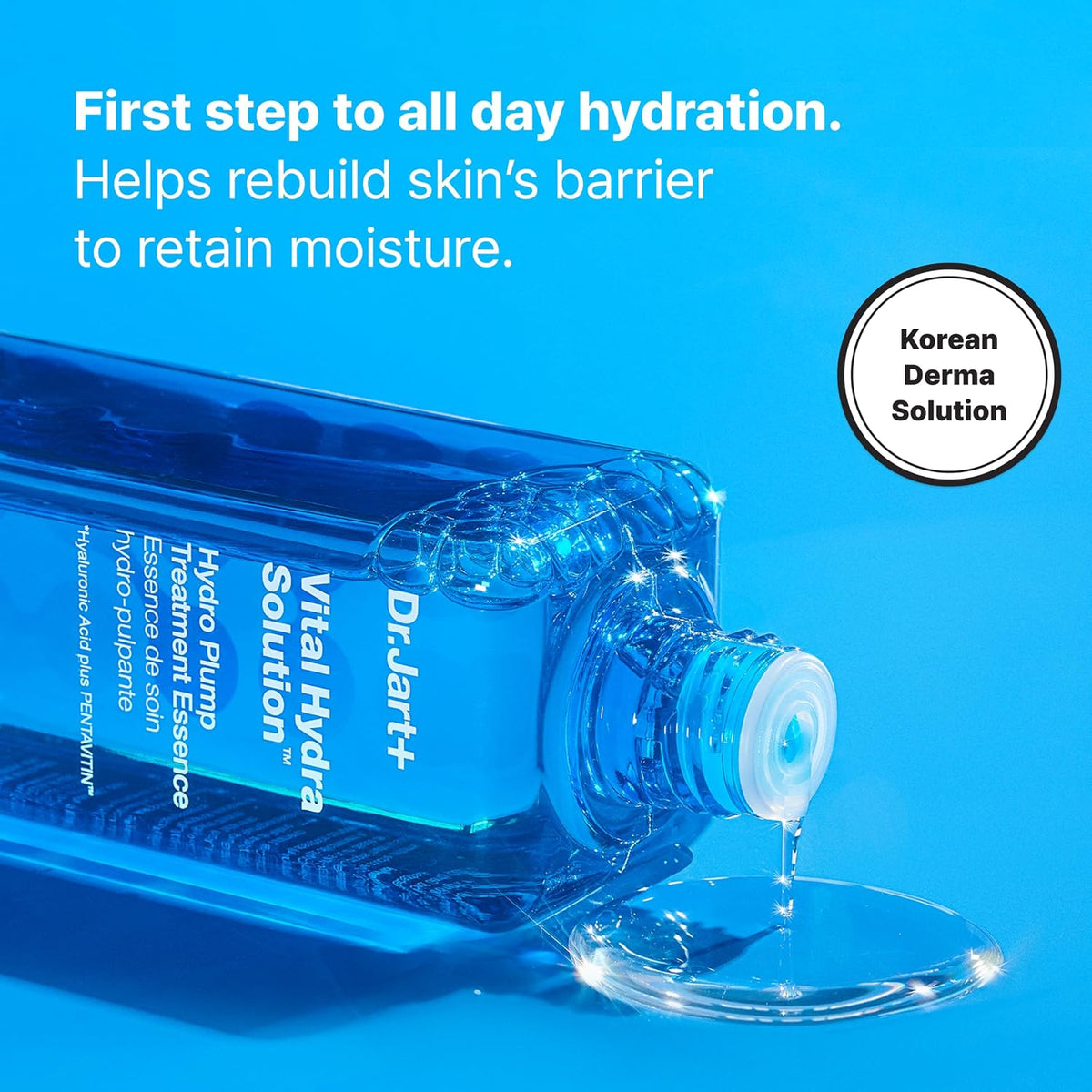 Dr. Jart+ hydro plump essence texture demonstration on skin