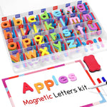 Gamenote classroom magnetic alphabet letters kit with board