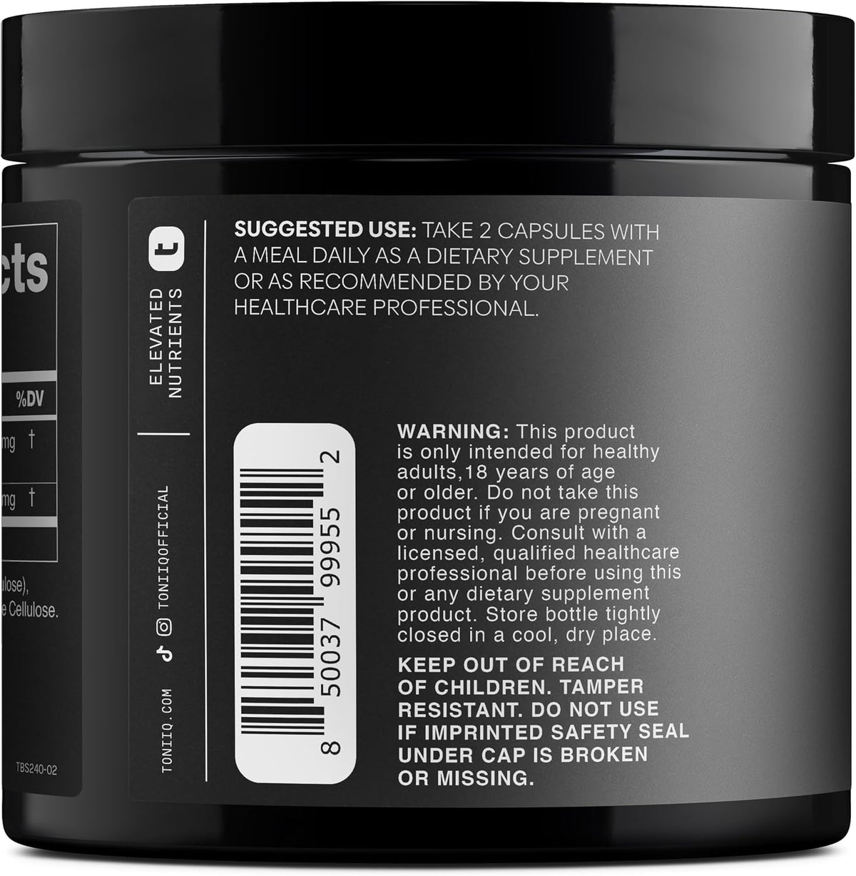 Toniiq Tribulus Terrestris for Men - Ultra High Potency 25:1 Extract with 95% Saponins - 1300mg Pure & Concentrated Formula - Third-Party Lab Tested for Purity & Quality - 240 Capsules - Image 9