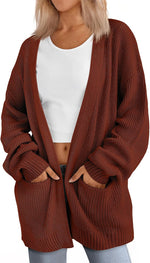 LILLUSORY Oversized Cardigan Sweaters for Women 2026 Fall Fashion Outfits | Soft Knit Long Cardigans with Pockets, Winter Fall clothes, Dressy Casual Office Work Teacher Outfits, Versatile Staple - Image 9
