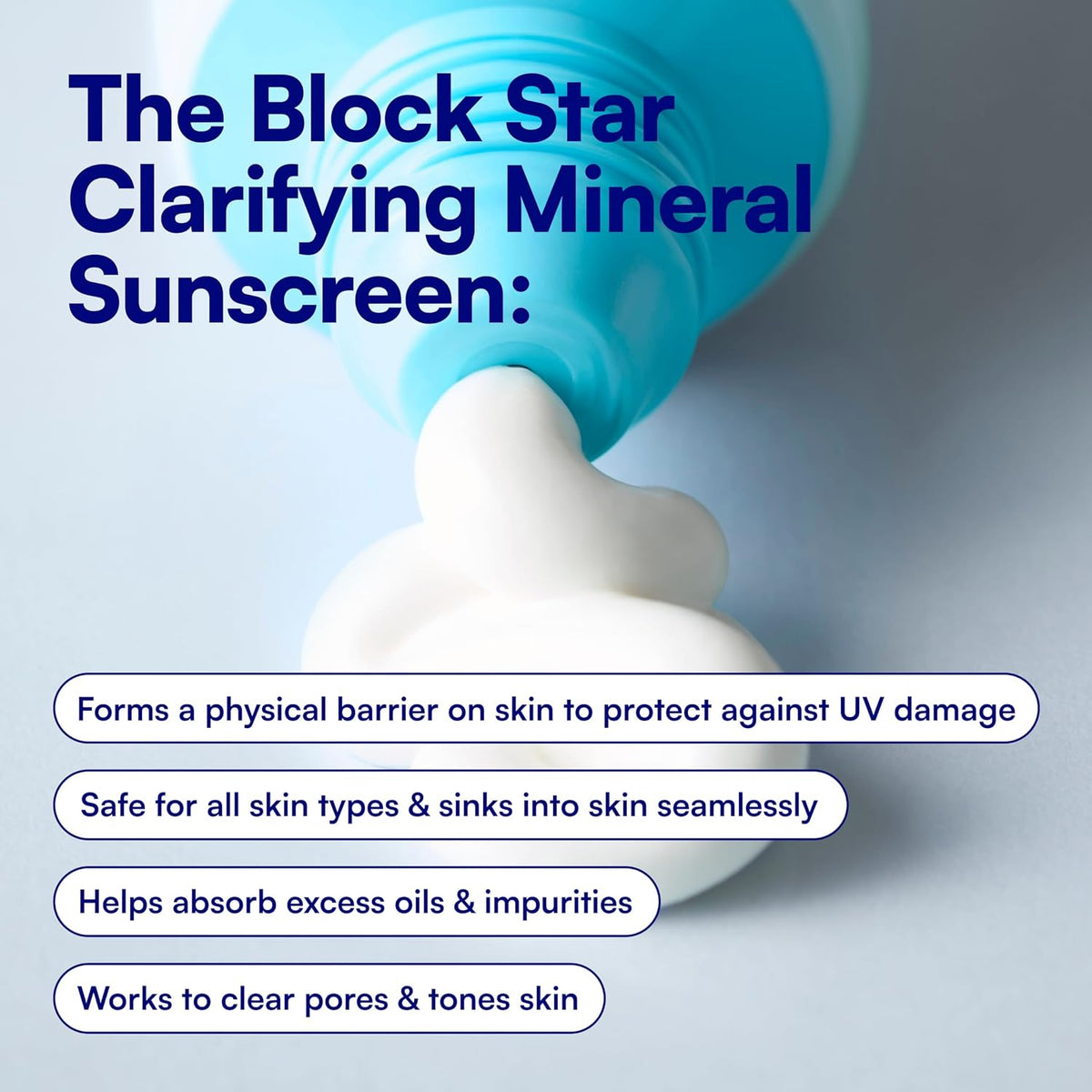 Bliss pore safe formula sunscreen packaging for acne prone skin