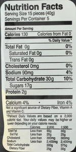 Panda soft black licorice candy poured out of the package showing chewy texture
