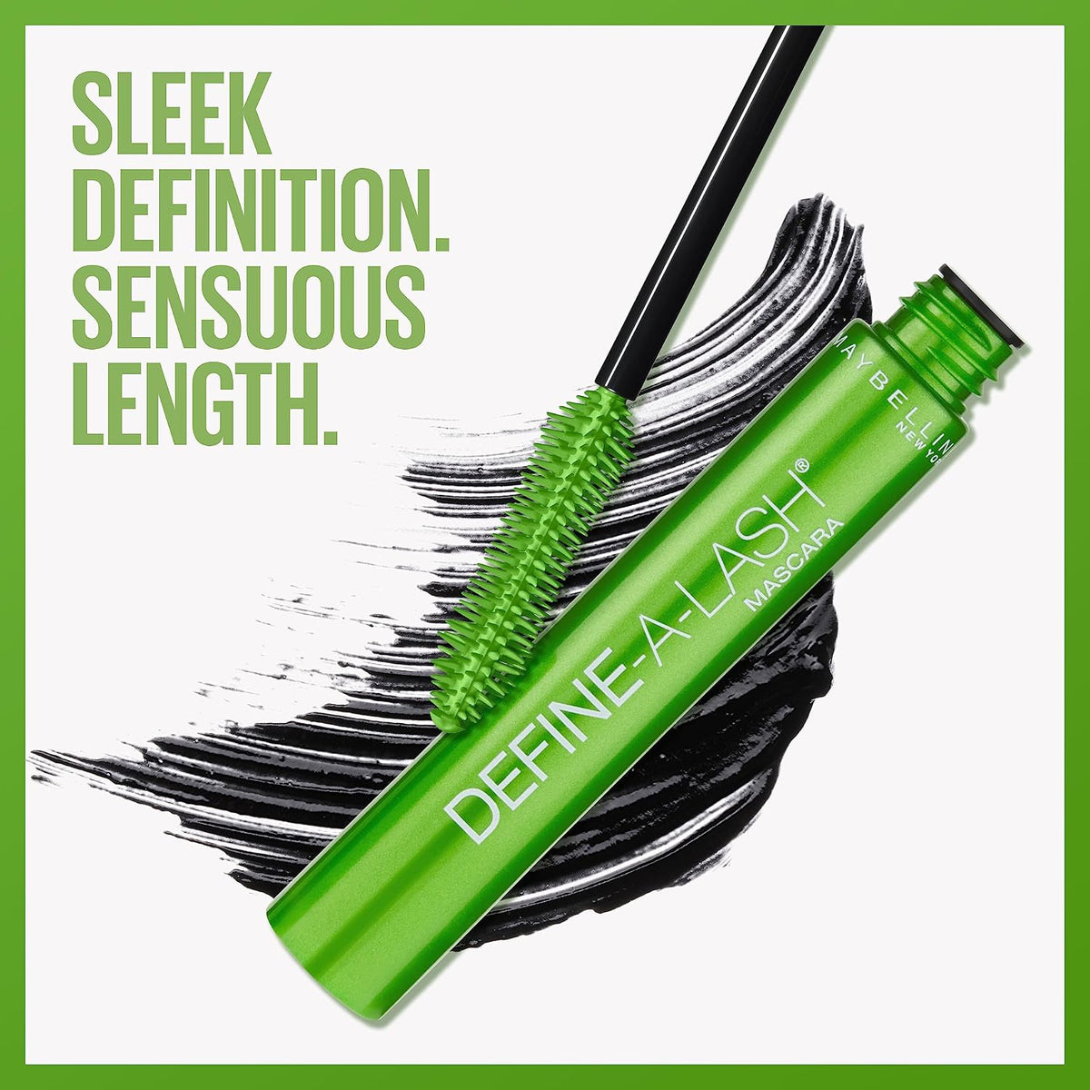 Detailed view of mascara wand applicator
