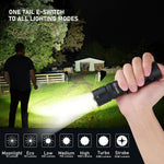 CSTEBOKE Sofirn SC33 LED flashlight side profile highlighting aluminum body knurling.