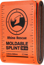 RHINO RESCUE First Aid Moldable Splint 36" X 4.3" Orange-Gray (6, Bundle) | Lightweight Aluminum Splint Emergency Supplies with Bandages Keep Bones in Position for Hiking, Military, HSA/FSA Approved - Image 10