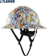 LANON Protection full brim FRP hard hat brow pad detail