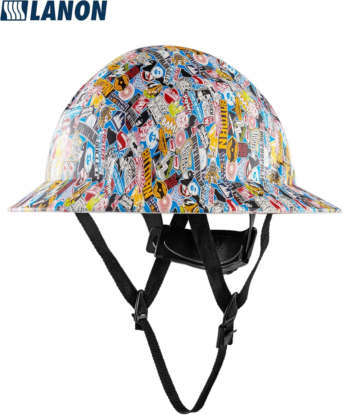 LANON Protection full brim FRP hard hat brow pad detail