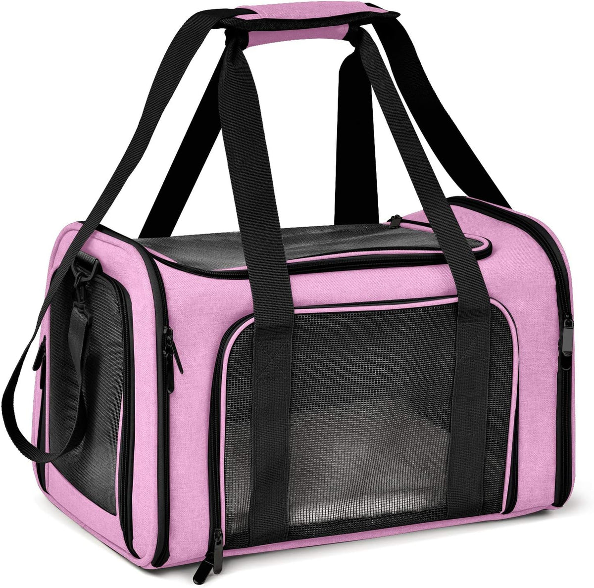 Henkelion Large Cat Carriers Dog Carrier Pet Carrier for Cats Dogs Puppies up to 25Lbs, Big Dog Carrier Soft Sided, Travel Puppy Carrier - Large - Grey - Image 13