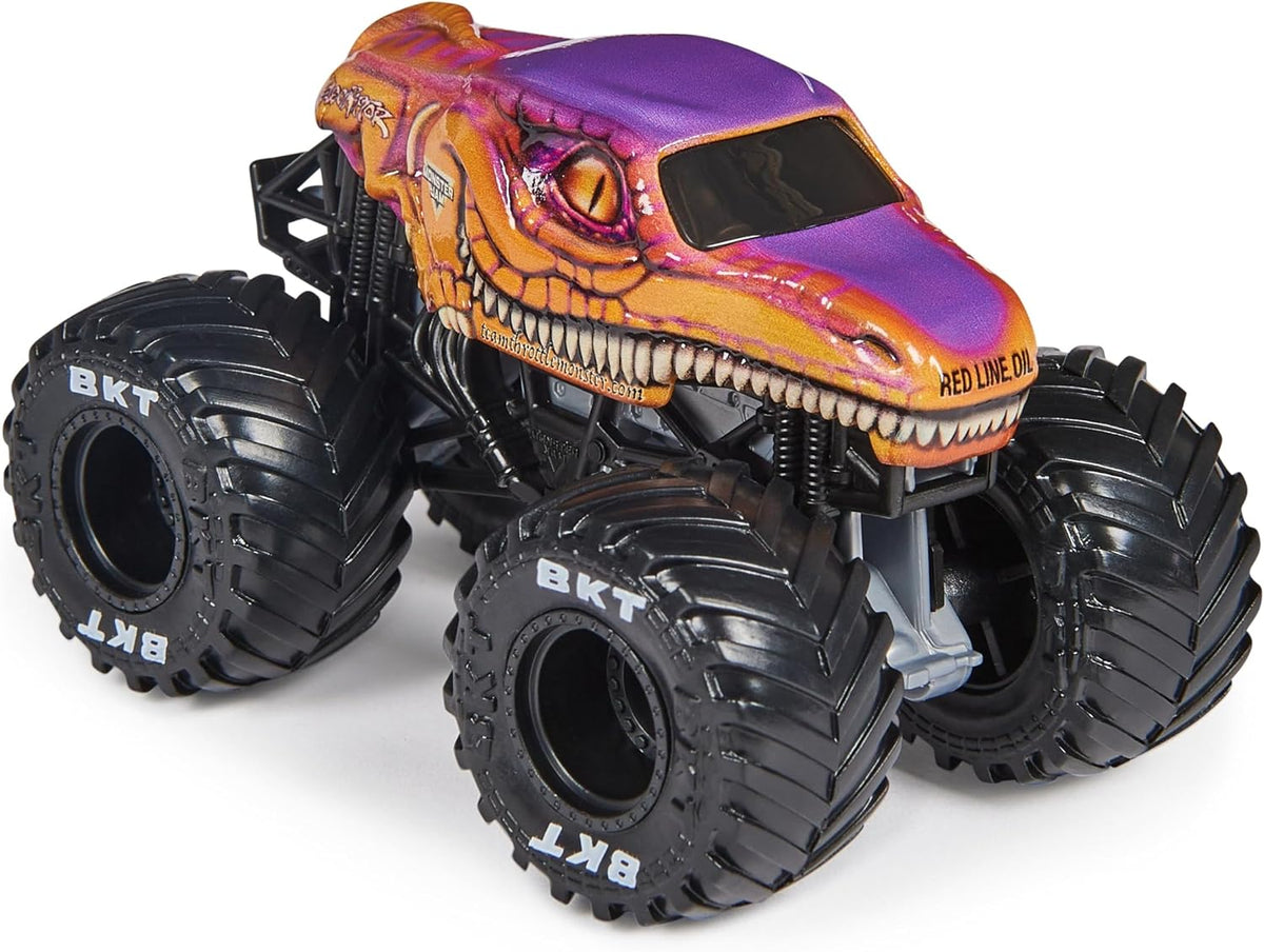 Monster Jam Series 32 Velociraptor side profile view