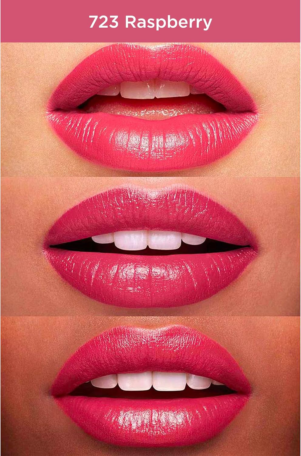 Clarins Joli Rouge Lipstick creamy texture and satin finish swatch