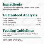 Nutro So Simple non GMO chicken recipe meal complement open tray.