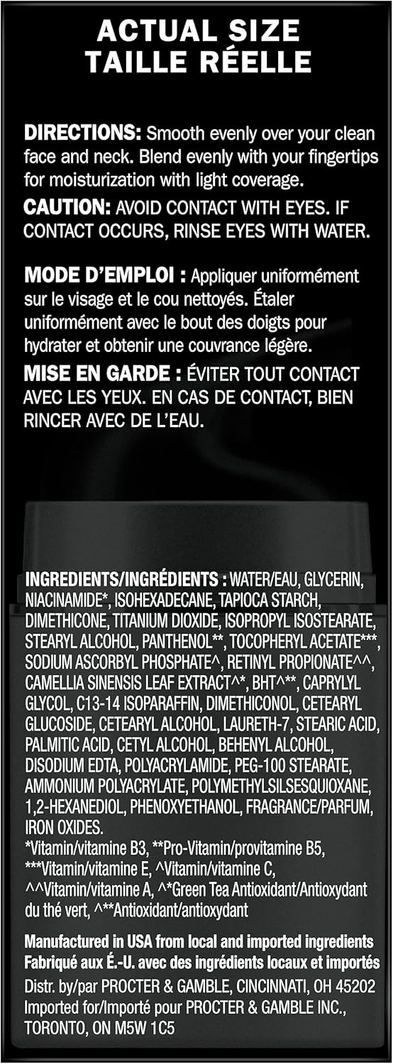 Olay CC Cream, Total Effects Moisturizer with Foundation, 7-in-1 Hydrates, Replenishes, Brightens, Evens Tone, Minimizes Look of Pores, Firms, Smooth- Sheer Coverage, Anti-Aging, 1.7 oz - Image 7